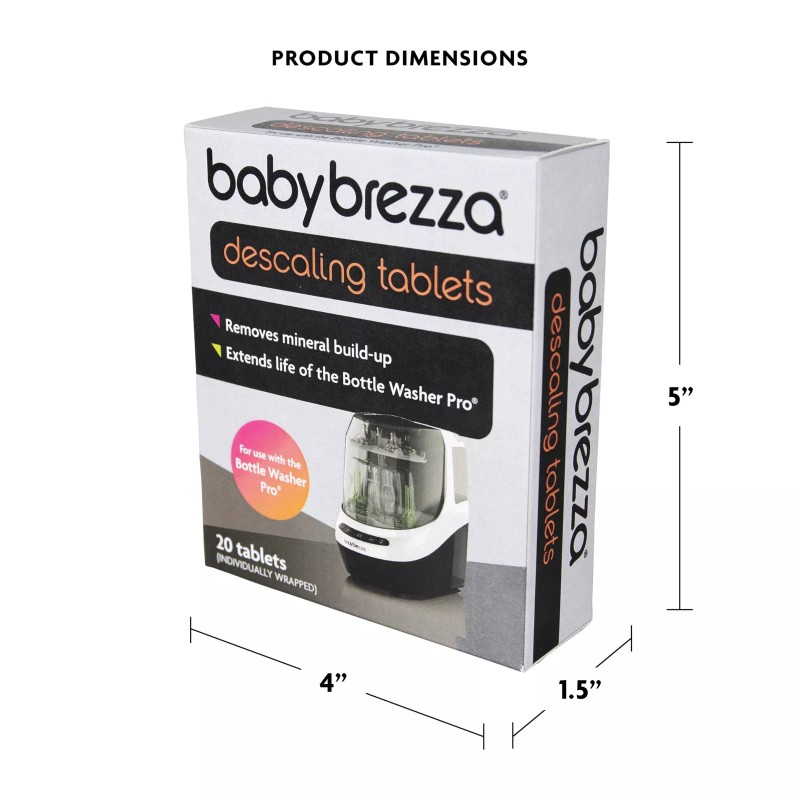 Baby Brezza Bottle Washer Pro Cleaning Tablets 20 Count Mineral