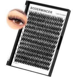 Bodermincer 7D/10D/20D/30D/40D/50D/60D/80D/100D Lash Cluster 240pcs D Curl Individual Cluster Eyelashes Fluffy false Eyelashes Extension Lash Cluster DIY at Home (50D-11mm)