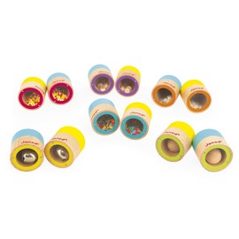 Janod - Sound Memo - Sensory Awakening Game - 12 Sound Blocks Containing 6 Sounds to Match in Pairs - Develops Hearing and Auditory Memory - Awakens the Senses - Wooden Toy - From 3 Years - J05309