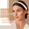 Yemoju Pack of 5 Pearl Headbands, White, Pearl Headband for