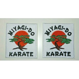 Unbranded    Karate Kid MIYAGI-DO KARATE 2.75" Embroidered Iron On Patch Set of (2)