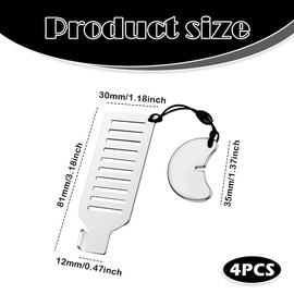 4 Pack Portable Travel Door Lock, No-Drill Safety Latch for Hotels, Apartments & Home Security, Personal Protection for School, Dorm