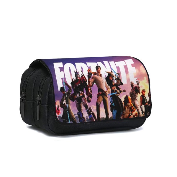 Krilucly Anime Pencil Case Large Capacity Waterproof Pencil Case Students