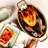 jinsongdafa Oval Casserole Dish, 12" x 8" Ceramic Au gratin