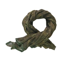 GRVCN Sniper Veil Tactical Scarf Military Body Camo Mesh Net, Double-Sided Camouflage Pattern Scarf