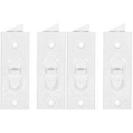 Generic Window Latch Locks Replacement: Window Tilt Latch White Plastic Snap-in Latch Sliding Window Tilt Latch for Home Window,4 pcs