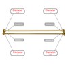 Utopia Alley Adjustable 72-Inch Double Shower Curtain Tension Rods -