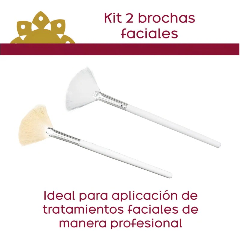 Brochas Faciales Abanico Pzas
