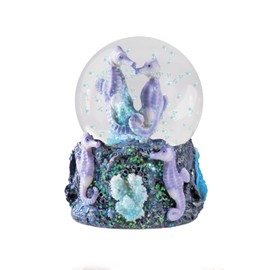 Deluxebase Water Globe - Seahorses from Seahorse Snow Globe with Resin Figurine and Moulded Base. Great home decor, ornaments and gifts.