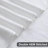 Ultra Soft Bath Towel Set of 4, White Extra Large
