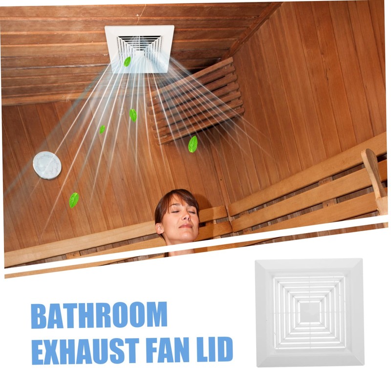 SEWACC Bathroom Exhaust Vent Cover Grille for Square Exhaust Fan