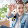 AUTOZOCO Colourful Plastic Volleyball Keyring, Colourful