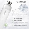 VINSUN Water Bottle 1L, Leak-proof Water Flask, BPA free, Reusable,
