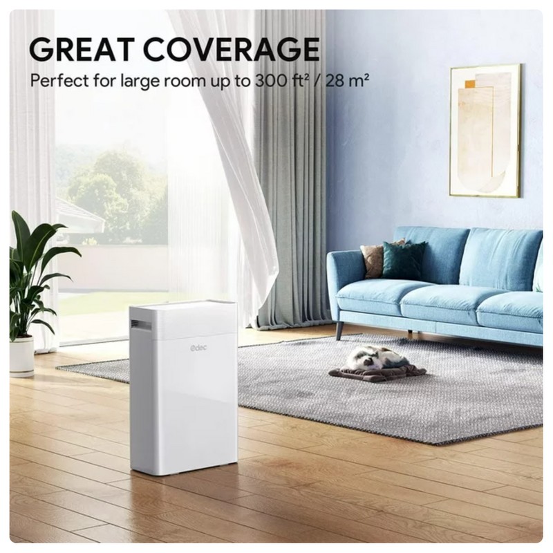 ODEC 360SqFt Large Room Air Purifier True HEPA Filter Odor