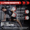 L-Lysine 1,000mg Capsules + Olive Leaf 200mg + Garlic Bulb
