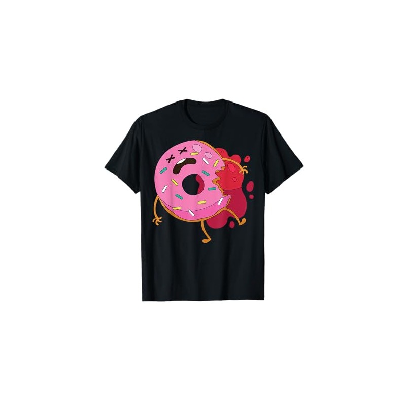 Cute Cartoon Donut Character For Kids Design T-Shirt