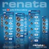 Renata Batteries Twin Pack, CR2025 Coin Cell Battery
