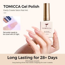 Nude Gel Nail Polish, 15ML Jelly Nude Gel Polish, Soak Off UV/LED for Cure, Jelly Translucent Color Long Lasting Manicure Salon DIY Gifts for Woman