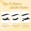 QUEWEL Eyelash Cluster, 144 Pieces DIY Eyelash Extensions Kit, Super