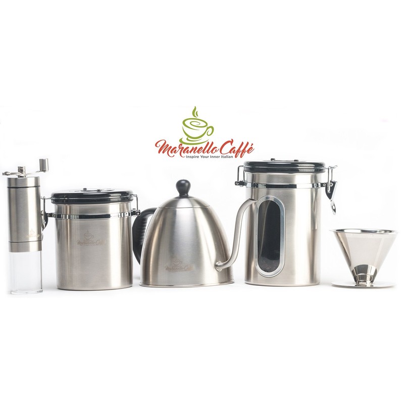 Maranello Caffé Pour Over Coffee Dripper Stainless Steel Reusable Drip