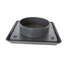 Fixed Louvered Wall Vent Grille 100mm / 4" Grey Anthracite