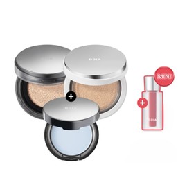 BBIA Eau Matte/Glow Cushion & Eau Powder Pact with Mini Tint Set 3items [Summer Makeup Special Set], Cushion#$%Powder Pact#$%Mini Tint:23 Natural(Glow)-02 Cool Blue-Random color