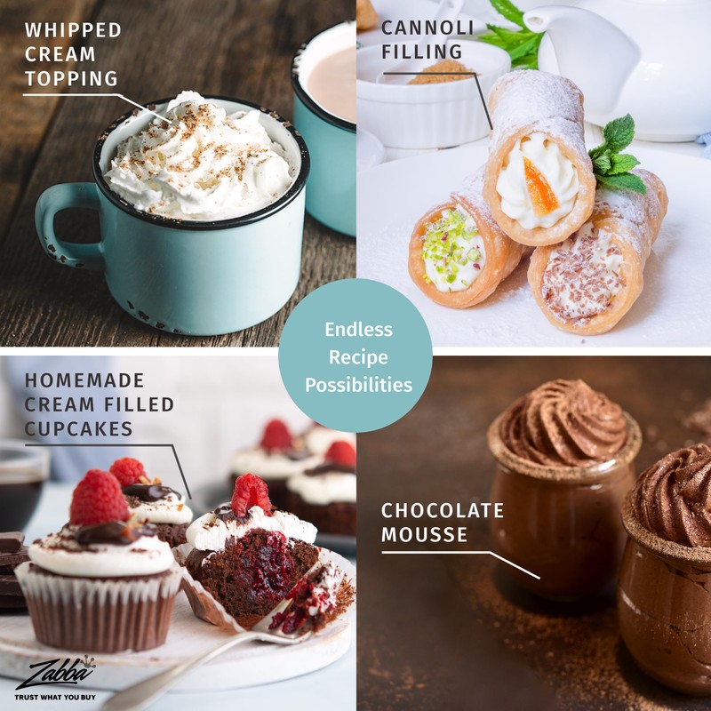 Otis Classic 304 Stainless Steel Whipped Cream Dispenser, 500ml w/