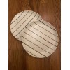 Hearth & Hand Dark Gray Stripe 10" Melamine Dinner Plate Set of 2 - Hearth and Hand Magnolia