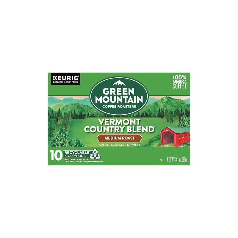 Green Mountain Coffee Roasters, Vermont Country Blend Medium Roast Coffee,