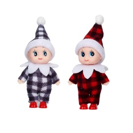 Christmas Baby Elf Doll for Boys&Girls,Christmas Accessory Tiny Baby Elf Doll Christmas Tradition Mini Elf Baby Doll Novelty Toys,Baby Elves Dolls Toy for Kids Xmas New Year Gift Stocking Stuffers