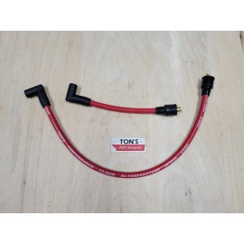 Ton's Performance 10mm Ton's Harley Davidson Big Twin 84-98 FXD Dyna Softail Spark Plug Wires Red