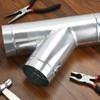 4 Inch Duct Splitter, 3 Way Duct Hose Connector 45