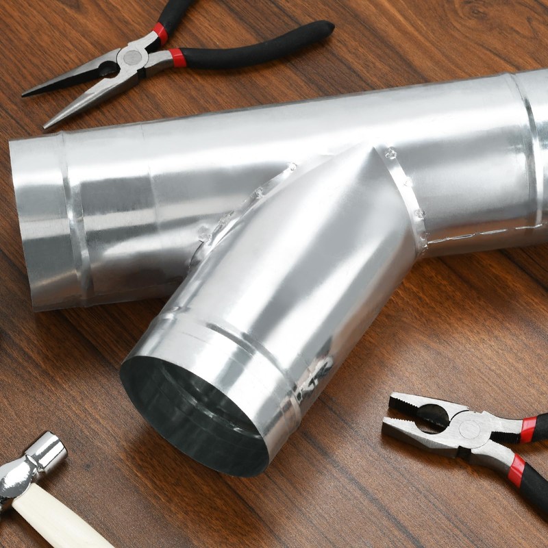 4 Inch Duct Splitter, 3 Way Duct Hose Connector 45