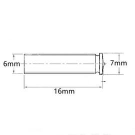 M6 x 16mm 304 Stainless Steel Welding Stud Machinery Screws, Spot Welding Screws Bolts Soldered Dot, A2-70, 60Pcs