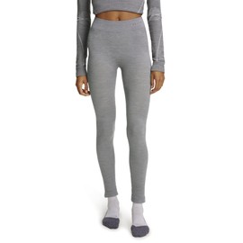 FALKE - Tecnología de Lana para Mujer. Medias largas de Capa Base, térmica, Transpirable, de Secado rápido, Gris (Gris-Jaspeado 3757), L, 1 par