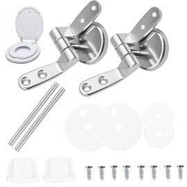 Toilet Seat Fittings Toilet Seat Replacement Hinges | Toilet Seat Hinges | Universal Fit Toilet Seat Fixing Kit | for Bathroom