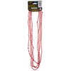 Metallic Red Plastic Bead Necklaces - 32'', 4 Count -