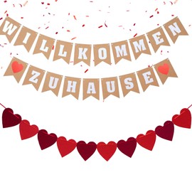 Xietaea Welcome Home Garland Decoration - Welcome Home Baby Decoration Set Welcome Back Banner Decoration for Housewarming Party, Newborn, Baby Boy and Girl, Return Family Celebrations