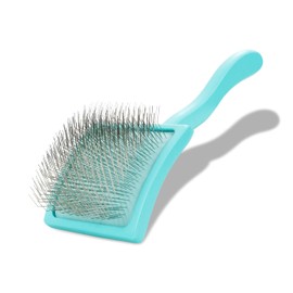 Chris Christensen Big G Dog Slicker Brush for Dogs (Goldendoodles, Labradoodles, Poodles), Groom Like a Professional, Fluff Detangle Style, Saves Time Energy, Teal, Large