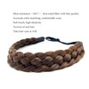 TOECWEGR 5 Strands Synthetic Hair Braided Headband Hairpiece Classic Chunky