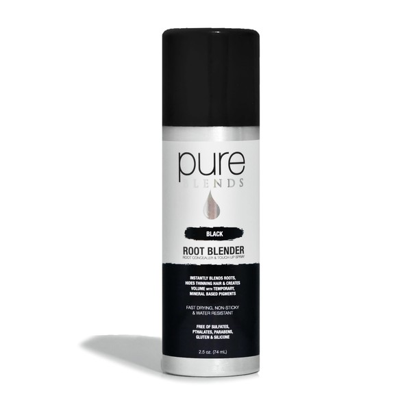 Pure Blends Root Blender – Black Root Touch-Up Spray for