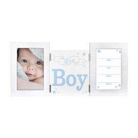 Malden International Designs 20278-01 Boy W/Milestone Tri-Fold White, 4x6