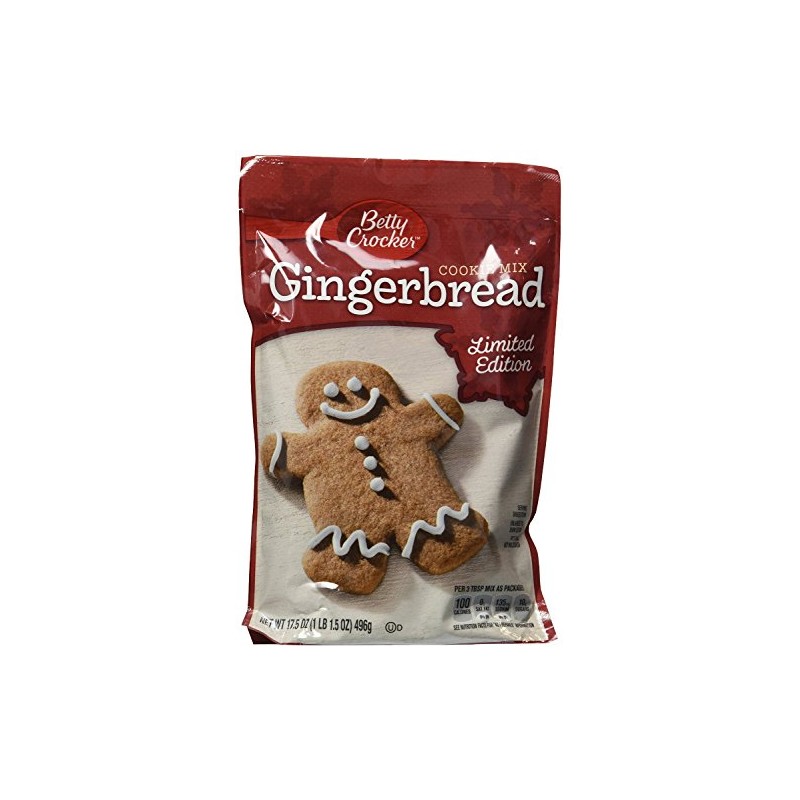 Betty Crocker Gingerbread Cookie Mix 17.5 Oz (Pack of 4)