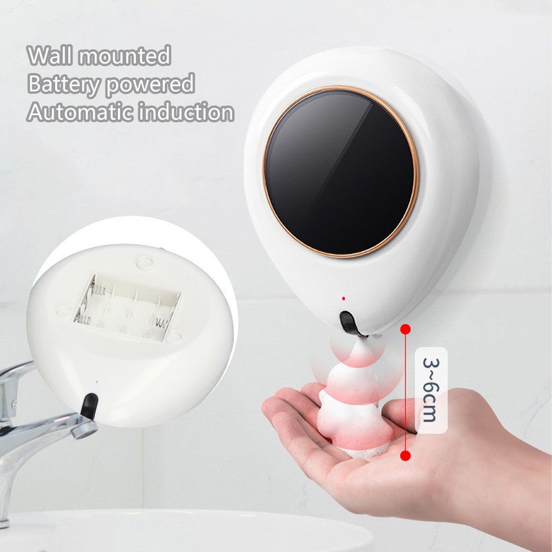 300ml Automatic Foam Soap Dispenser 3W Battery Powered Wall Mounted