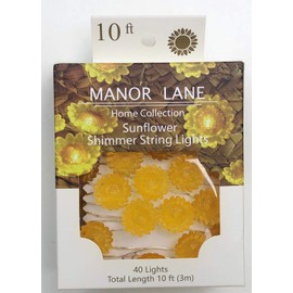Manor Lane Home Collection White Daisy LED Shimmer String Lights