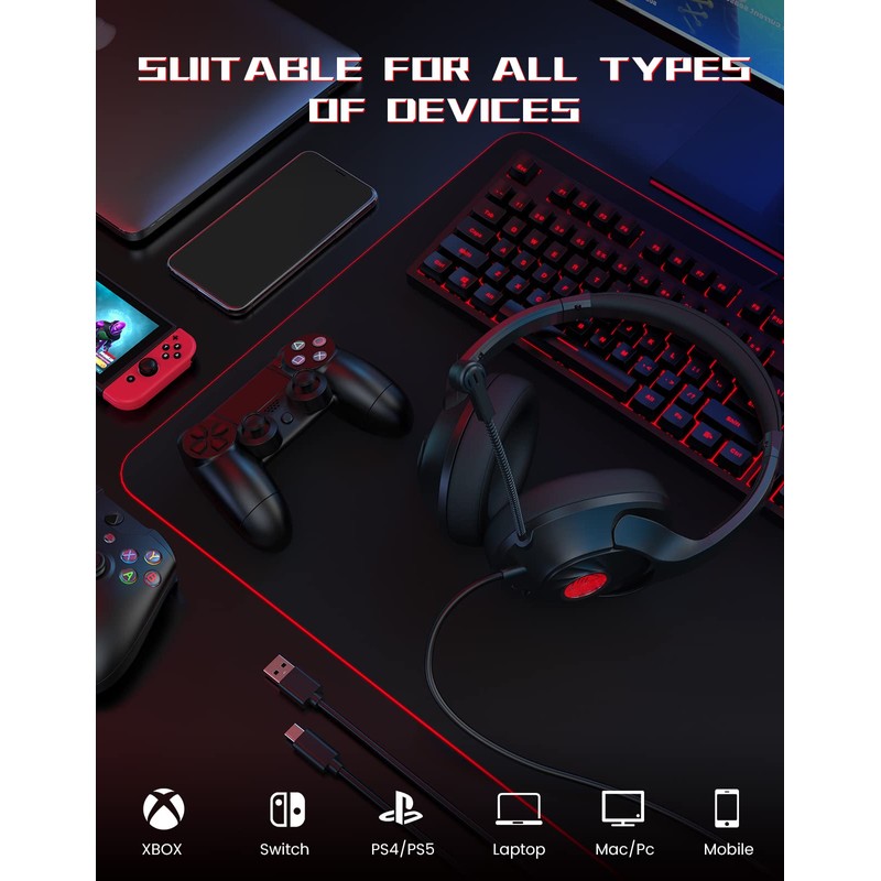 EKSA Super Light AirJoy Plus Over Ear Headphone