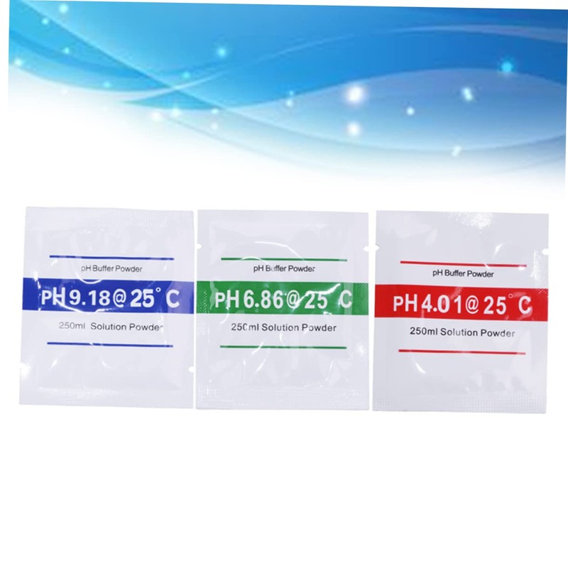 TEHAUX 2sets Ph Calibration Ph Buffer Powder Ph Meter Accessory