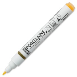 PEBEO 6-Piece Porcelaine 150 China Paint Fine Tip Marker, Marseilles Yellow,Marseilles Yellow