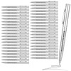 100 Pcs Wedding Pens Metal Slim Ballpoint Pens 1 mm