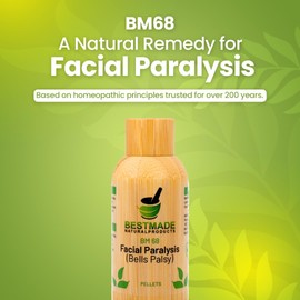 Facial Paralysis Natural Remedy - Helps with Bell's Palsy, Facial Drooping, Tearing Eyes and Loss of Taste | BM68, Pellets